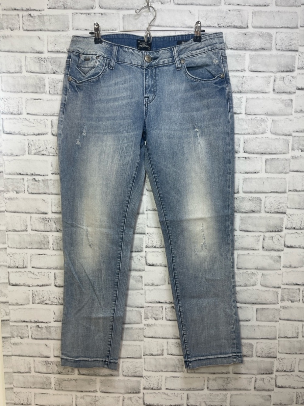 ReRock Skinny Distressed Back Pocket Design Jeans 16